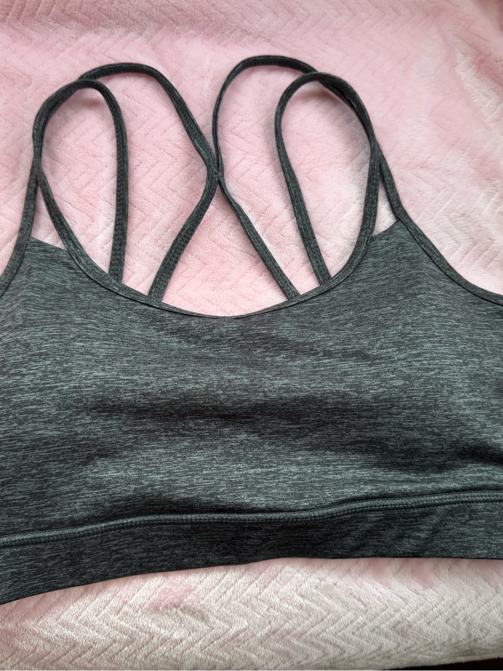 GAIAM Charcoal Double-Strap Sports Bra